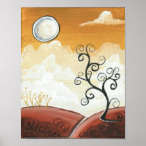 Full Moon At Sunset posters