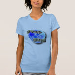 Full Moon Blue Tee Shirts