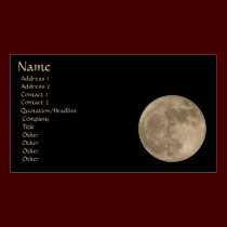 Full Moon Business Card Personalize Your Cards business cards