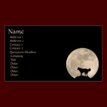 Full Moon Business Card Personalize Your Cards business cards