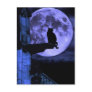 Full Moon Cat Postcard