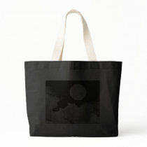 FULL MOON CLOUDS BLACK AND WHITE BAG