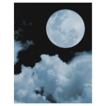 FULL MOON CLOUDS BLUE flyers