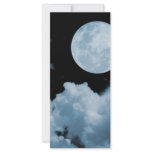 FULL MOON CLOUDS BLUE RACK CARD TEMPLATE