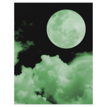 FULL MOON CLOUDS GREEN flyers by VoXeeD FULL MOON CLOUDS GREEN flyers