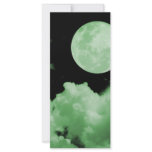 FULL MOON CLOUDS GREEN CUSTOM RACK CARDS