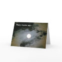 Full Moon Clouds Nature Humorous Birthday Card card