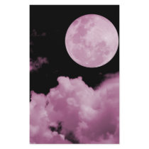 FULL MOON CLOUDS PINK stationery by VoXeeD FULL MOON CLOUDS PINK stationery