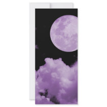 FULL MOON CLOUDS PURPLE RACK CARDS
