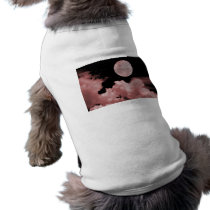 FULL MOON CLOUDS RED pet clothing by VoXeeD FULL MOON CLOUDS RED pet clothing