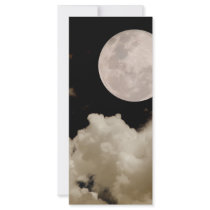 FULL MOON CLOUDS SEPIA rack cards by VoXeeD FULL MOON CLOUDS SEPIA rack cards
