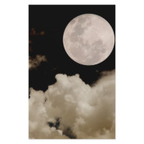 FULL MOON CLOUDS SEPIA stationery by VoXeeD FULL MOON CLOUDS SEPIA stationery
