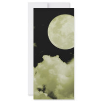 FULL MOON CLOUDS YELLOW rack cards by VoXeeD FULL MOON CLOUDS YELLOW rack cards