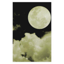 FULL MOON CLOUDS YELLOW stationery by VoXeeD FULL MOON CLOUDS YELLOW stationery
