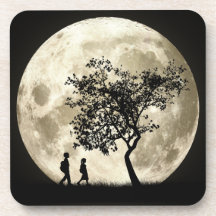 Full Moon Drink Coaster