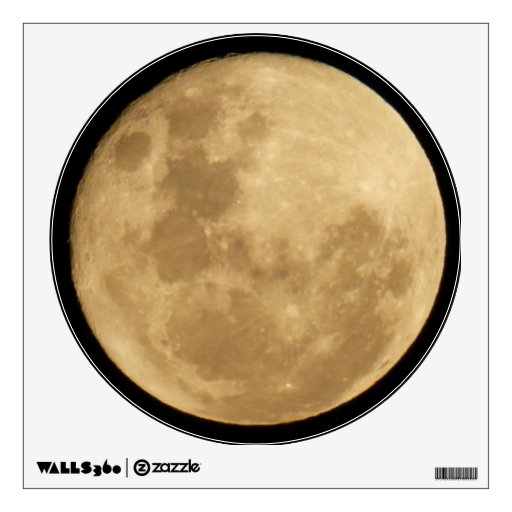 Full Moon Decal Wall Stickers | Zazzle