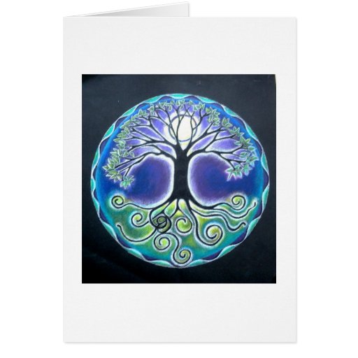 FULL MOON GROWTH MANDALA CARD