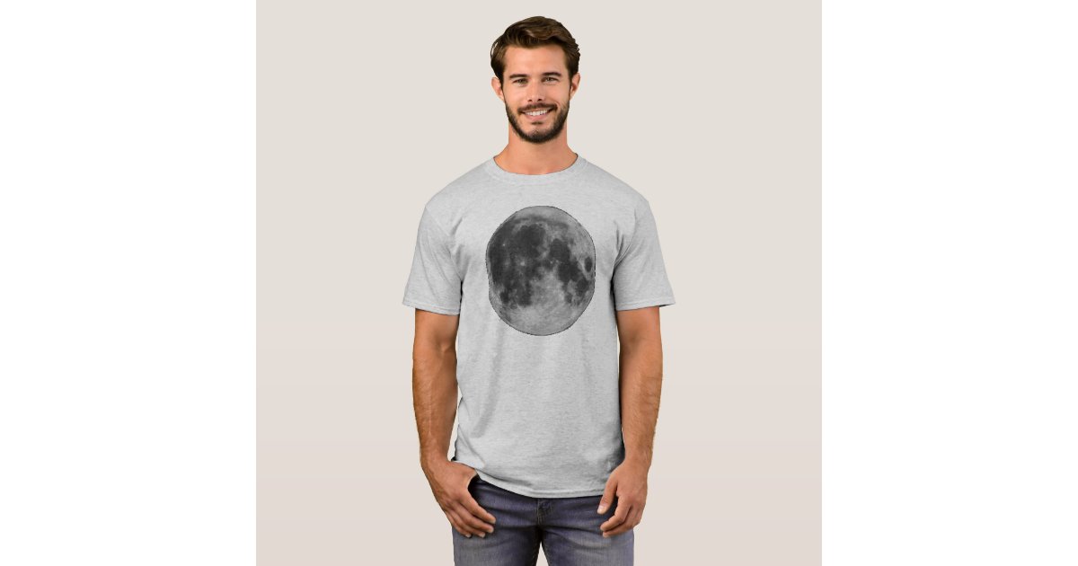 Full Moon Grunge Shirt Zazzle