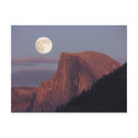 Full Moon Half Dome Postcard by daphoto Full Moon Half Dome Postcard