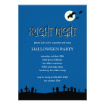 Full Moon Halloween Party Invitation invitations