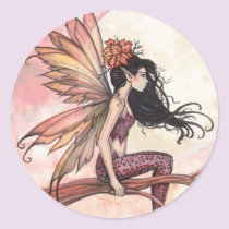 Full Moon in Autumn Fairy Stickers