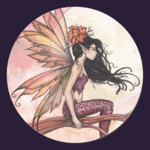 Full Moon in Autumn Fairy Stickers stickers