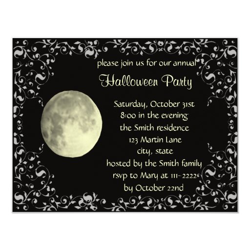 Moon Invitation Card Template moon invitation card template zazzle Moon Invitation Card Template moon invitation card template zazzle