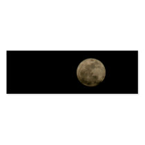 Full Moon Mini Bookmark Business Card business cards