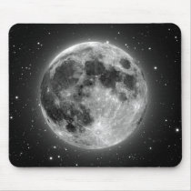 Full Moon Mouse Pads
