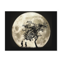 Full Moon Post Card