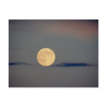 full moon postcard