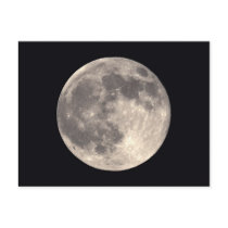 Full Moon Postcard by thehatch Full Moon Postcard
