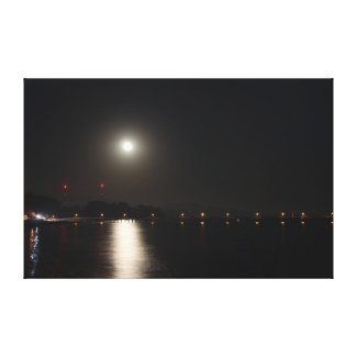 Full Moon Rise Stretched Canvas Prints