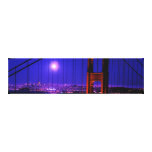 Full moon San Francisco Golden Gate Bridge Gallery Wrap Canvas
