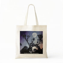 Full Moon Shopping Tote bags