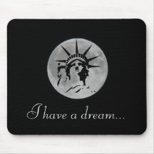 Full Moon Statue of the Freedom I Have to Dream Mousepad