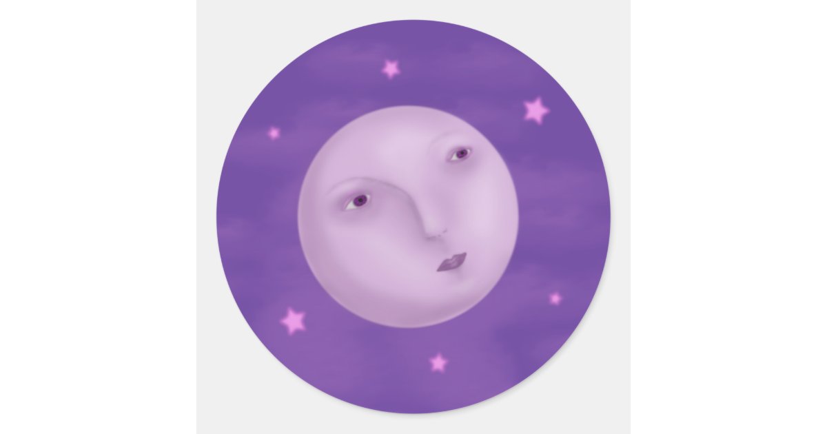 Full Moon Stickers Zazzle