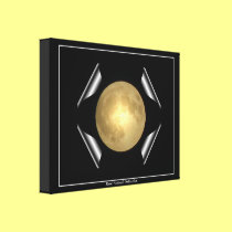 Full Moon 'Unfolding' Wrapped Canvas Print canvas prints