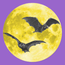 Full Moon with Bats [Envelope Seals/Stickers] stickers