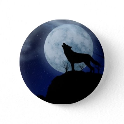 Full Moon Wolf buttons