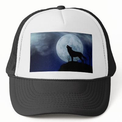 Full Moon Wolf Hat