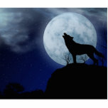 Full Moon Wolf photo sculptures