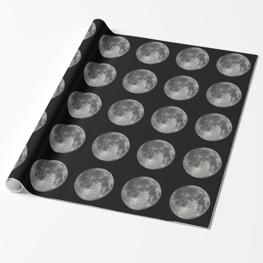 Full Moon Wrapping Paper | Zazzle