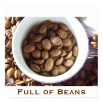 Full of Beans - Premium Poster posters by Lameen Full of Beans - Premium Poster posters