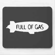Full Of Gas - Blimp Mousepad