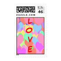 Full of hearts - love Postage postage