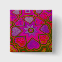 'Full of Love' Square Button buttons