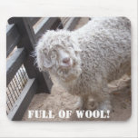 Full of Wool! mousepad
