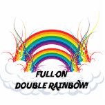 FULL-ON DOUBLE RAINBOW PHOTO SCULPTURE