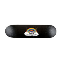 FULL-ON DOUBLE RAINBOW SKATE BOARD